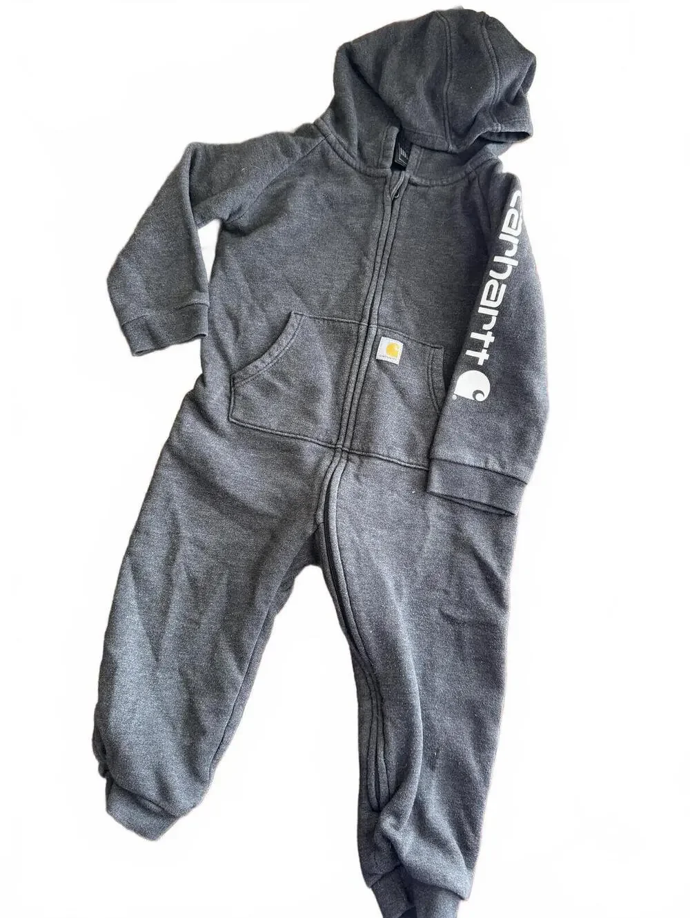 Carhartt Toddler Hooded One-Piece Jumpsuit Coverall 18M